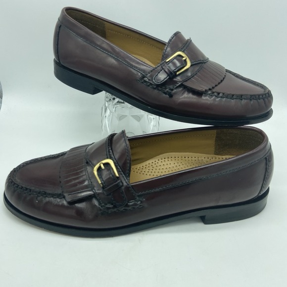 Cole Haan Monk Strap Loafer Burgundy Pinch Buckle Shoes‎ Size 9 main image 5